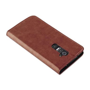 LG G2 Suojakuori Lompakkokotelo (Ruskea)