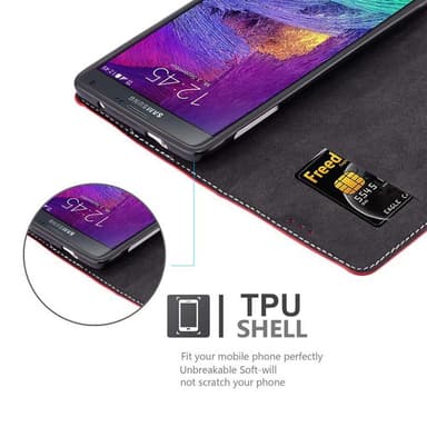 Samsung Galaxy NOTE 4 Suojakuori Case (Punainen)