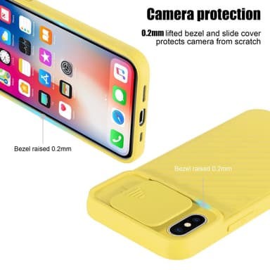iPhone XS MAX Case Suojakuori Cover (Keltainen)