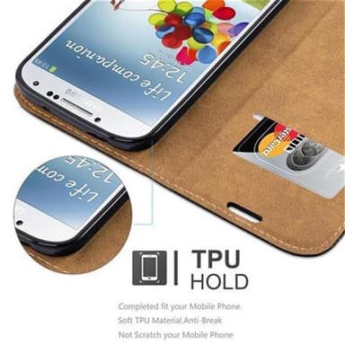 Lompakkokotelo Samsung Galaxy S4 Suojakuori (Musta)