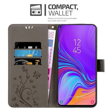Samsung Galaxy A8s Suojakuori Lompakkokotelo (harmaa)