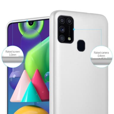 Samsung Galaxy M31 Suojakuori Kotelo (Hopea)