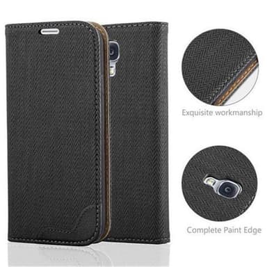 Lompakkokotelo Samsung Galaxy S4 Suojakuori (Musta)