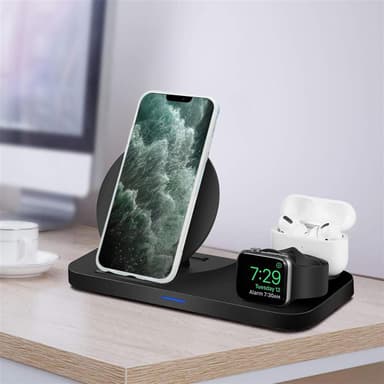 iPhone 12 PRO MAX Suojakuori Lompakkokotelo (Sininen)