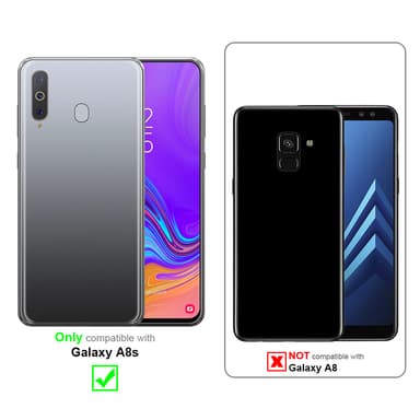 Suojakuori Samsung Galaxy A8s Lompakkokotelo (Hopea)