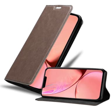 iPhone 13 MINI Suojakuori Lompakkokotelo (Ruskea)
