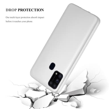 Samsung Galaxy M31 Suojakuori Kotelo (Hopea)