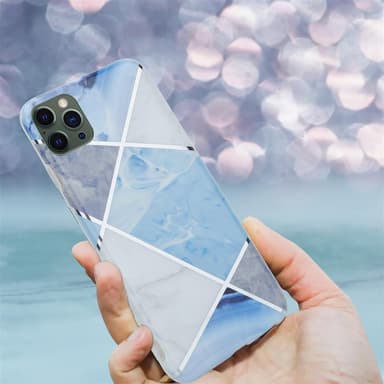 iPhone 12 PRO MAX Suojakuori Lompakkokotelo (Sininen)