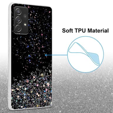 Samsung Galaxy A72 4G / 5G Suojakuori Kotelo (Musta)