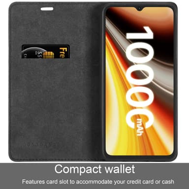 Umidigi Power 7 MAX Suojakuori Lompakkokotelo (Musta)