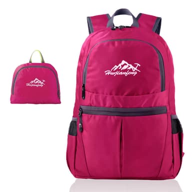 Taitettava reppu 36L Unisex (vaaleanpunainen)