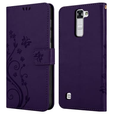 LG K7 2016 Suojakuori Lompakkokotelo (Violetti)