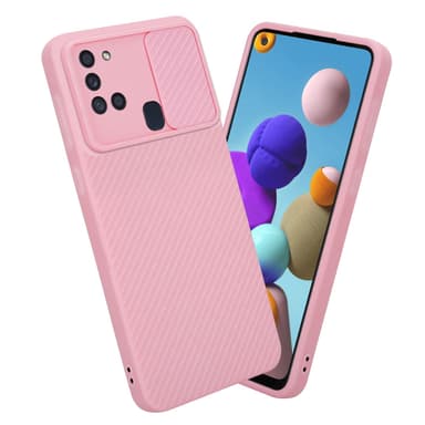 Samsung Galaxy A21s Suojakuori Kotelo (Vaaleanpunainen)