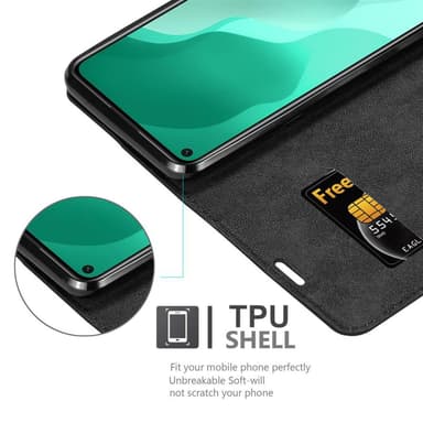 Huawei NOVA 7 SE Suojakuori Lompakkokotelo (Musta)