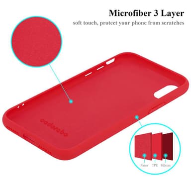 iPhone X / XS Suojakuori Kotelo Case (Punainen)