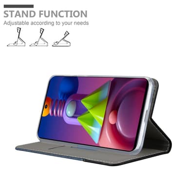 Samsung Galaxy M51 Suojakuori Lompakkokotelo (Sininen)