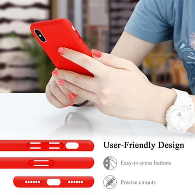 iPhone X / XS Suojakuori Kotelo Case (Punainen)