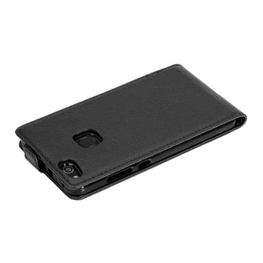 Huawei P10 LITE Suojakuori Lompakkokotelo (Musta)