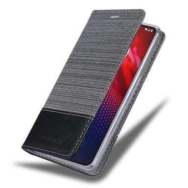 Motorola MOTO Z4 Suojakuori Lompakkokotelo (harmaa)