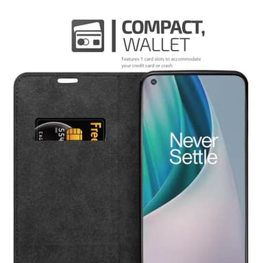 OnePlus Nord N100 Suojakuori Lompakkokotelo (Punainen)