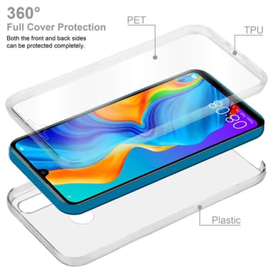 Huawei P30 LITE Suojakuori Case Cover (Läpinäkyvä)