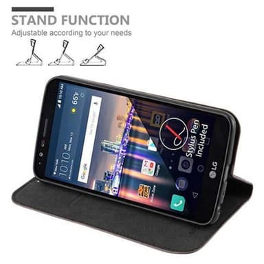 LG STYLUS 3 Suojakuori Lompakkokotelo (Ruskea)