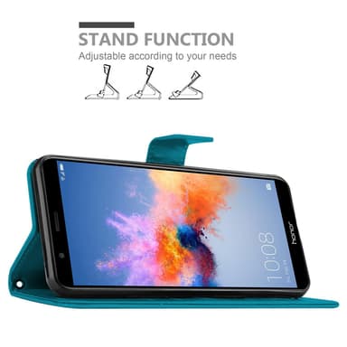 Honor 7X Suojakuori Lompakkokotelo (Sininen)