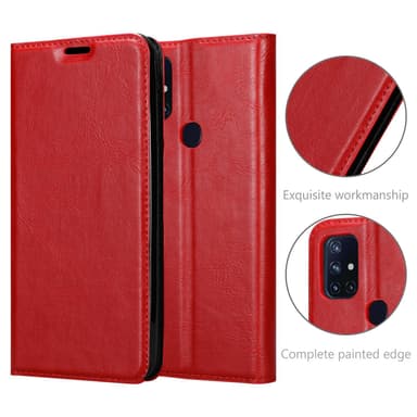 OnePlus Nord N100 Suojakuori Lompakkokotelo (Punainen)