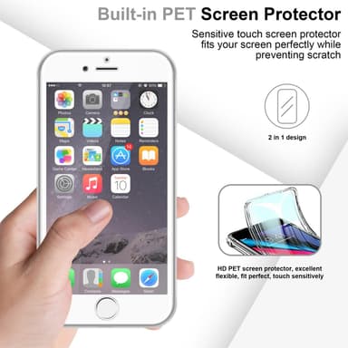 iPhone 6 PLUS / 6S PLUS Suojakuori Cover (Läpinäkyvä)