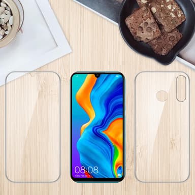 Huawei P30 LITE Suojakuori Case Cover (Läpinäkyvä)