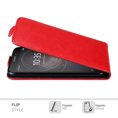 Sony Xperia L2 Suojakuori Lompakkokotelo (Punainen)