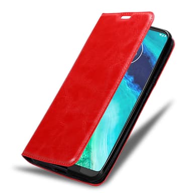 Motorola MOTO G8 Suojakuori Lompakkokotelo (Punainen)