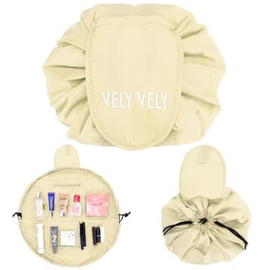 Kosmetiikkalaukku Meikkilaukku Toalettilaukku (beige)