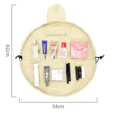 Kosmetiikkalaukku Meikkilaukku Toalettilaukku (beige)