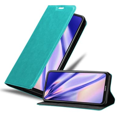 Nokia X10 / X20 Suojakuori Lompakkokotelo (Turkoosi)