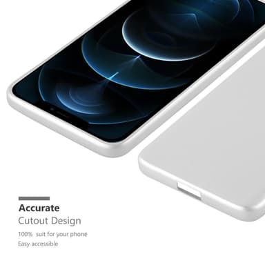 iPhone 12 / 12 PRO Suojakuori Kotelo (Hopea)