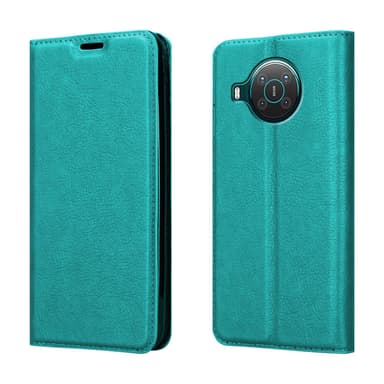 Nokia X10 / X20 Suojakuori Lompakkokotelo (Turkoosi)