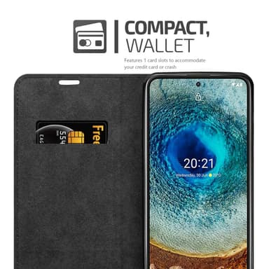 Nokia X10 / X20 Suojakuori Lompakkokotelo (Turkoosi)