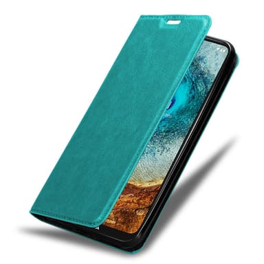Nokia X10 / X20 Suojakuori Lompakkokotelo (Turkoosi)
