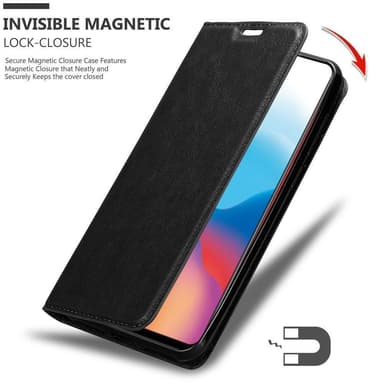 Vivo X21 Suojakuori Lompakkokotelo (Musta)