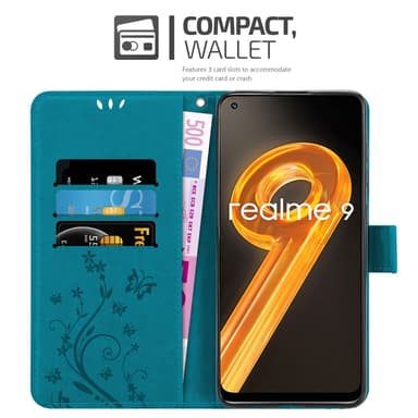 Realme 9 4G / 9 PRO+ Suojakuori Lompakkokotelo