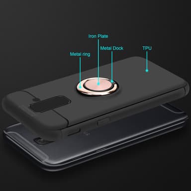 Samsung Galaxy A6 PLUS 2018 Suojakuori Kotelo (Musta)