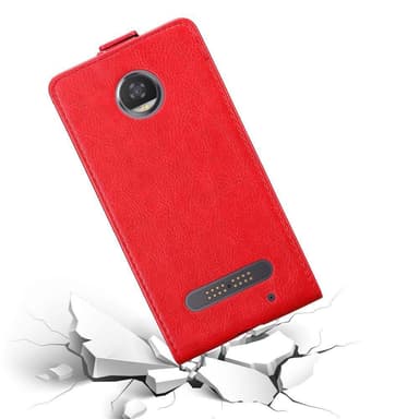 Motorola MOTO Z2 Suojakuori Lompakkokotelo (Punainen)