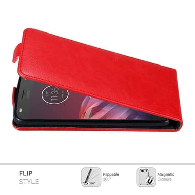 Motorola MOTO Z2 Suojakuori Lompakkokotelo (Punainen)