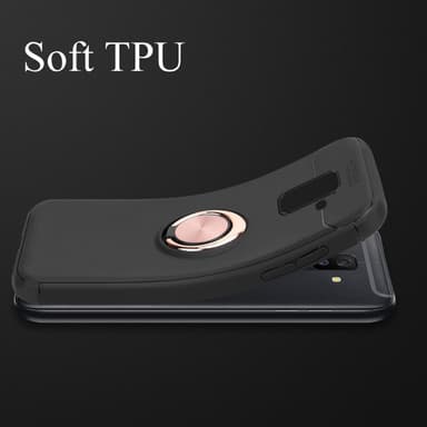 Samsung Galaxy A6 PLUS 2018 Suojakuori Kotelo (Musta)