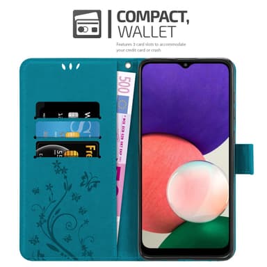 Samsung Galaxy A22 5G Suojakuori Lompakkokotelo