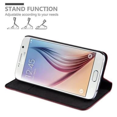 Samsung Galaxy S6 Suojakuori Lompakkokotelo (Punainen)