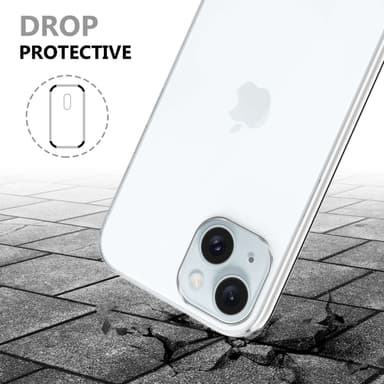 iPhone 15 PLUS Suojakuori Case Cover (Läpinäkyvä)