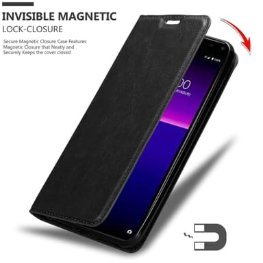 Sony Xperia 20 Suojakuori Lompakkokotelo (Musta)