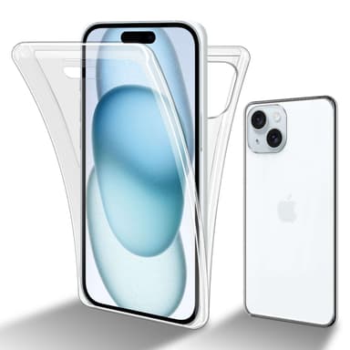 iPhone 15 PLUS Suojakuori Case Cover (Läpinäkyvä)